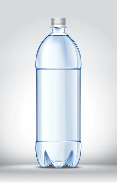 Bottiglia d'acqua di plastica bianca — Foto Stock