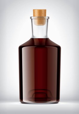 Arkaplanda Cam Şişe.