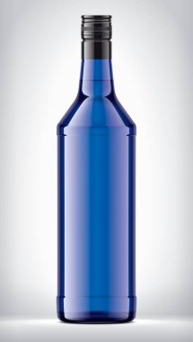 Arkaplanda saydam Renk Cam Şişe. 