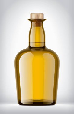 Arkaplanda Renkli Cam Şişe. 