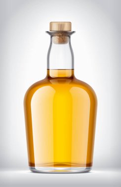 Arkaplanda Cam Şişe. 