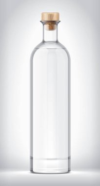 Arkaplanda Cam Şişe. 