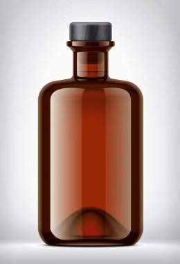 Arkaplanda Renkli Cam Şişe. 