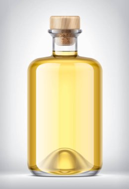 Arkaplanda Cam Şişe. 