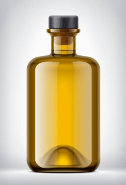 Arkaplanda Renkli Cam Şişe. 