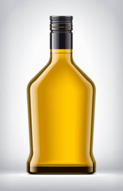 Arkaplanda Renkli Cam Şişe. 