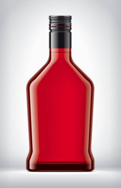 Arkaplanda Renkli Cam Şişe. 