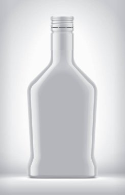 Arkaplanda Renkli Cam Şişe. 