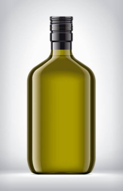 Arkaplanda Renkli Cam Şişe. 