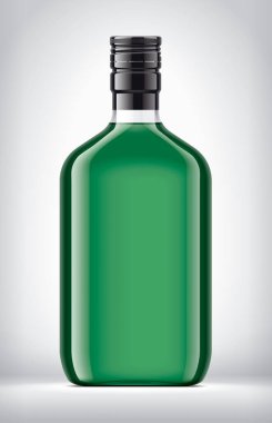 Arkaplanda Cam Şişe. 