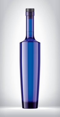 Arkaplanda Renkli Cam Şişe. 