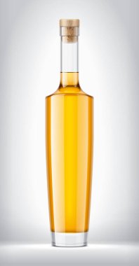 Arkaplanda Cam Şişe. 