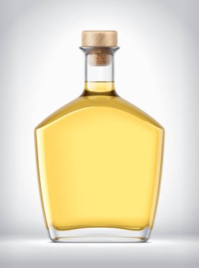 Arkaplanda Cam Şişe. 