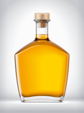 Arkaplanda Cam Şişe. 