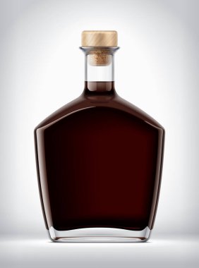 Arkaplanda Cam Şişe. 