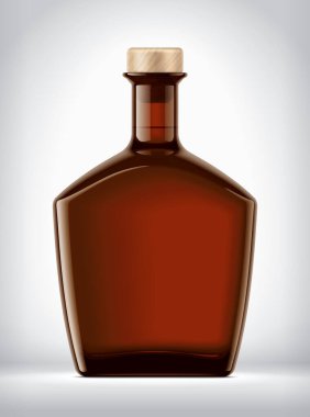 Arkaplanda Renkli Cam Şişe. 