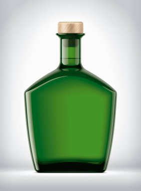 Arkaplanda Renkli Cam Şişe. 