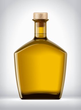 Arkaplanda Renkli Cam Şişe. 