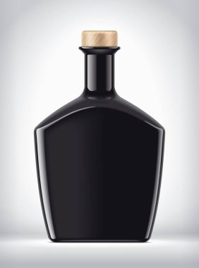 Arkaplanda Saydam Olmayan Şişe. 