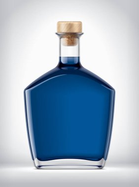 Arkaplanda Cam Şişe. 