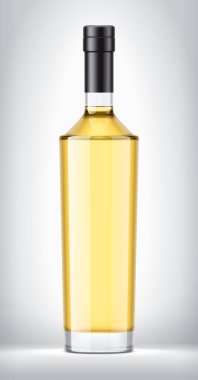 Arka planda cam şişe. Folyo sürümü