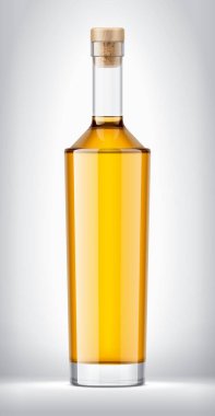 Arka planda cam şişe. Tıpa sürümü