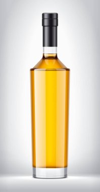 Arka planda cam şişe. Folyo sürümü