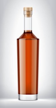 Arka planda cam şişe. Tıpa sürümü