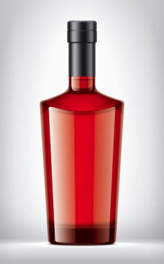 Arka planda renkli cam şişe. Folyo sürümü. 