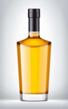 Arka planda cam şişe. Folyo sürümü. 