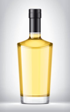 Arka planda cam şişe. Folyo sürümü. 