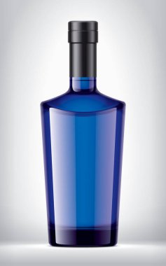 Arka planda renkli cam şişe. Folyo sürümü. 