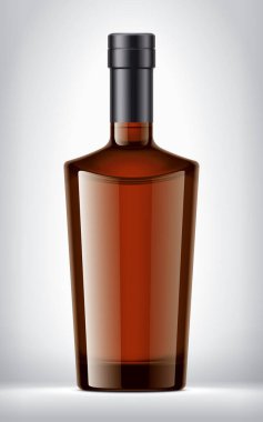 Arka planda renkli cam şişe. Folyo sürümü. 