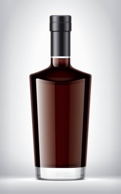 Arka planda cam şişe. Folyo sürümü. 