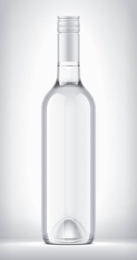 Arkaplanda Cam Şişe. 