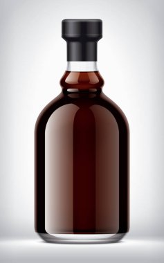 Arka planda cam şişe. Folyo sürümü. 