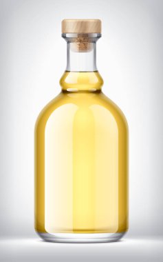 Arkaplanda Cam Şişe. 