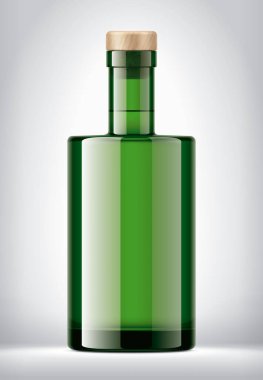 Arkaplanda Renkli Cam Şişe. 