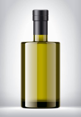 Arka planda renkli cam şişe. Folyo sürümü. 