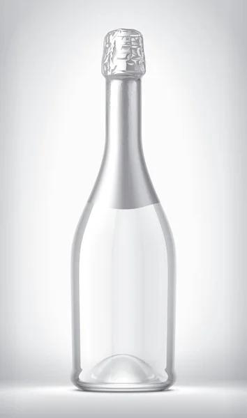背景为银花的玻璃瓶 — 图库照片