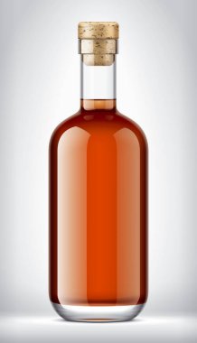 Arkaplanda Cam Şişe. 