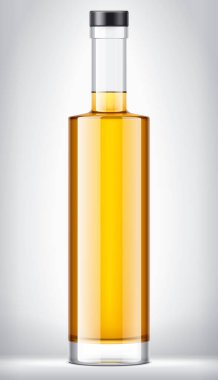 Arkaplanda Cam Şişe. 