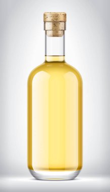 Arkaplanda Cam Şişe. 