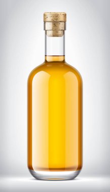 Arkaplanda Cam Şişe. 