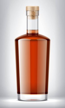 Arka planda cam şişe. Tıpa sürümü. 