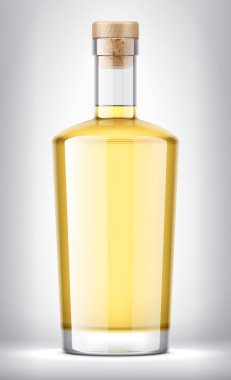 Arka planda cam şişe. Tıpa sürümü. 