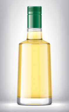 Arkaplanda Cam Şişe. 