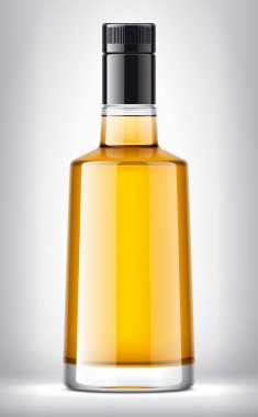 Arkaplanda Cam Şişe. 