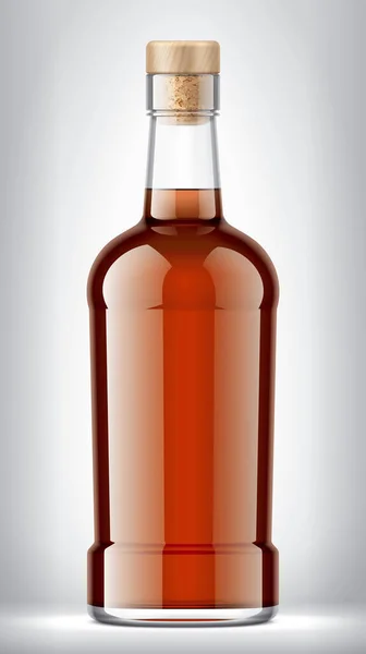 Glass Bottle Background Cork Version — Stock Photo, Image