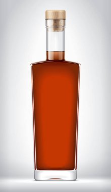 Mantarlı cam şişe. 